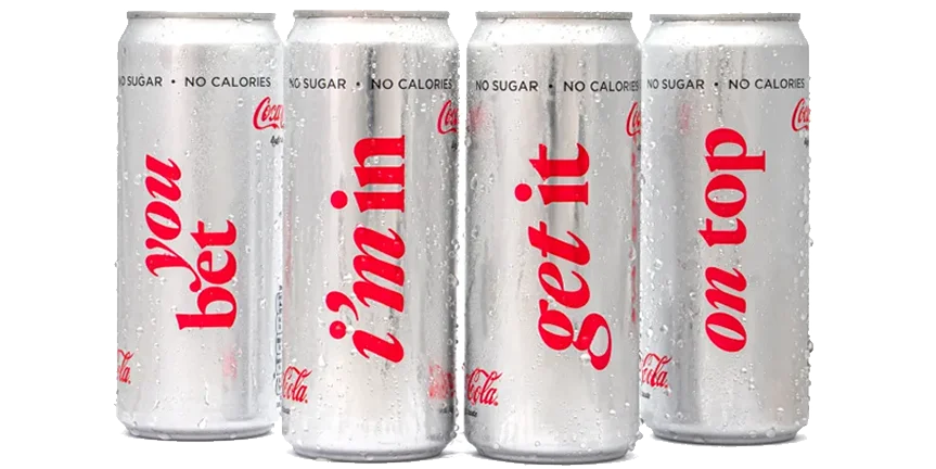 Coca-Cola light hyllar uttrycksfullhet med ny design